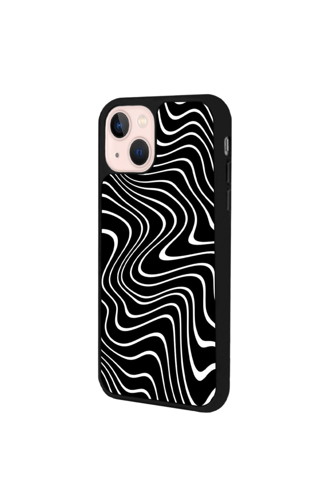 iPhone 15 Plus Uyumlu Çizgi Sanatı Tasarımlı Glossy Premium Kılıf