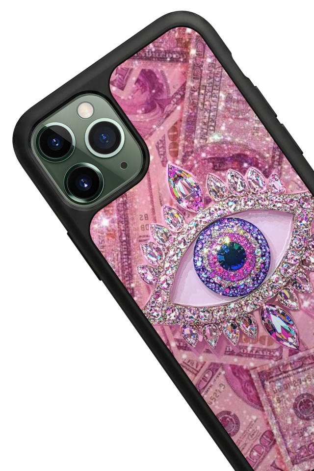iPhone 11 Pro Max Uyumlu Göz Tasarımlı Glossy Premium Kılıf