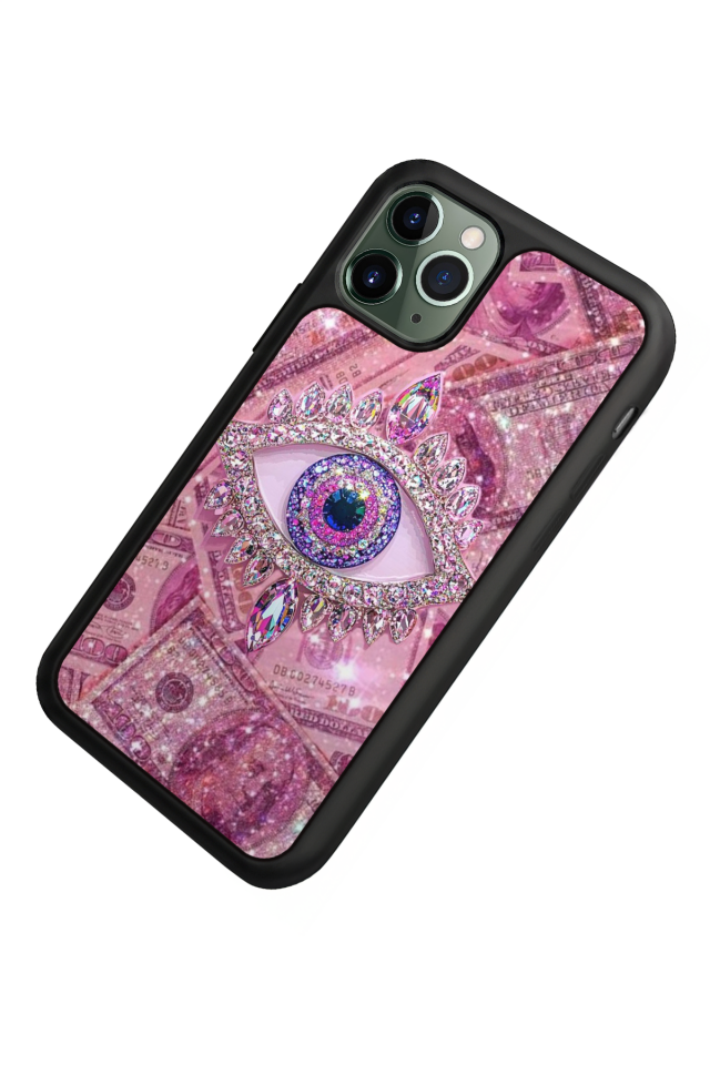 iPhone 11 Pro Max Uyumlu Göz Tasarımlı Glossy Premium Kılıf