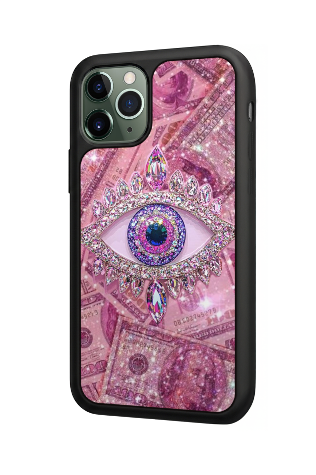 iPhone 11 Pro Max Uyumlu Göz Tasarımlı Glossy Premium Kılıf