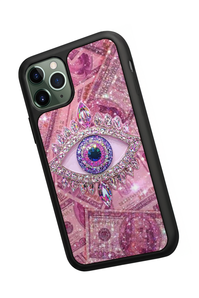 iPhone 11 Pro Max Uyumlu Göz Tasarımlı Glossy Premium Kılıf