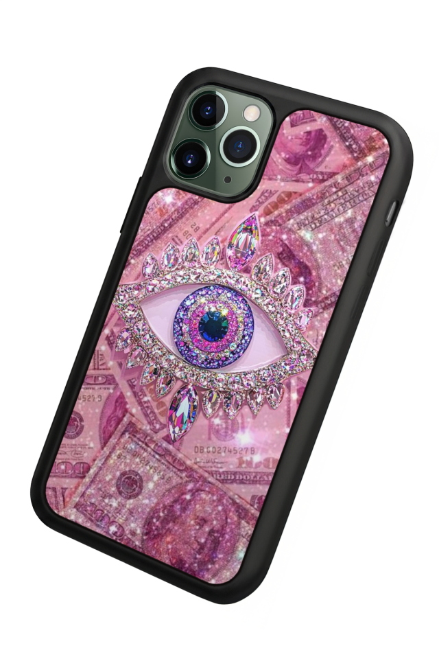 iPhone 11 Pro Max Uyumlu Göz Tasarımlı Glossy Premium Kılıf