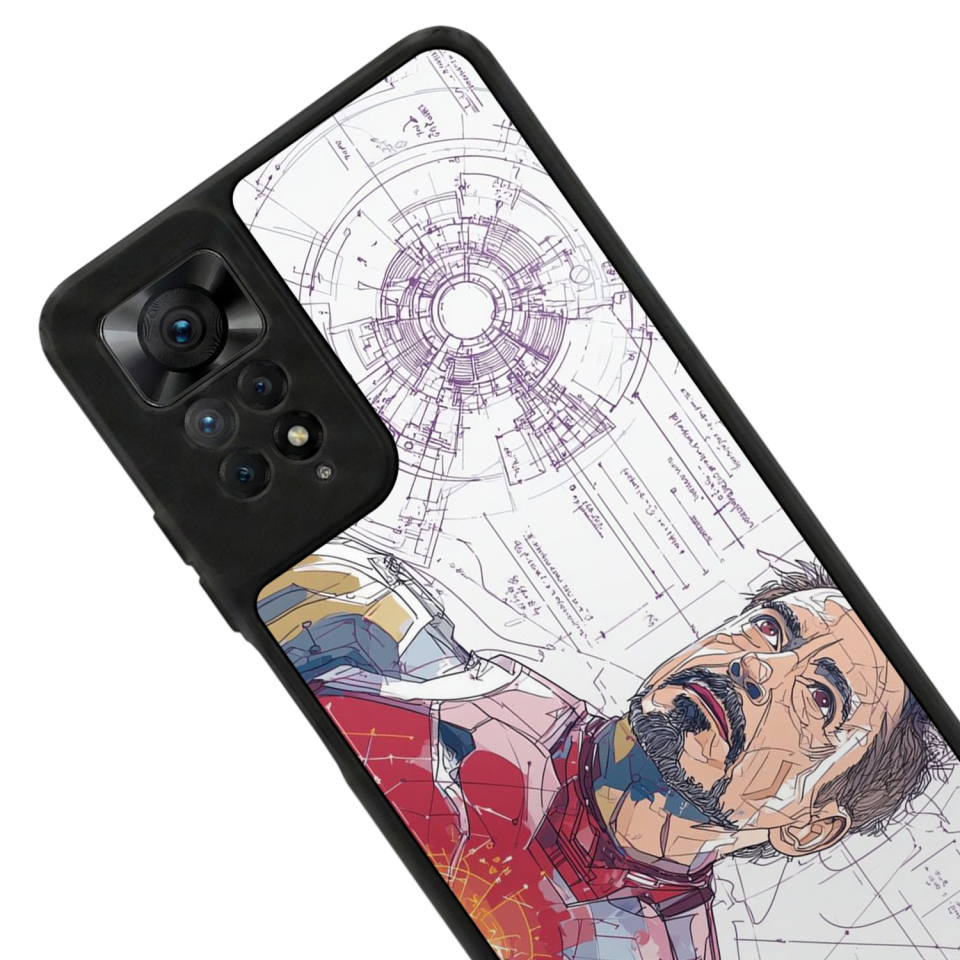 Xiaomi Redmi Note 11 Pro Uyumlu Iron Man ( Demir Adam ) Tasarımlı Glossy Premium Kılıf