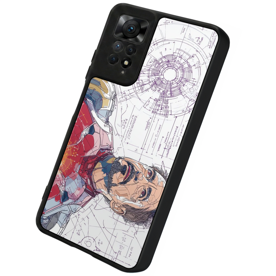 Xiaomi Redmi Note 11 Pro Uyumlu Iron Man ( Demir Adam ) Tasarımlı Glossy Premium Kılıf