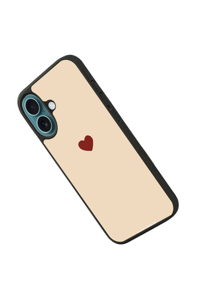 iPhone 16 Uyumlu Kalp Love Tasarımlı Glossy Premium Kılıf