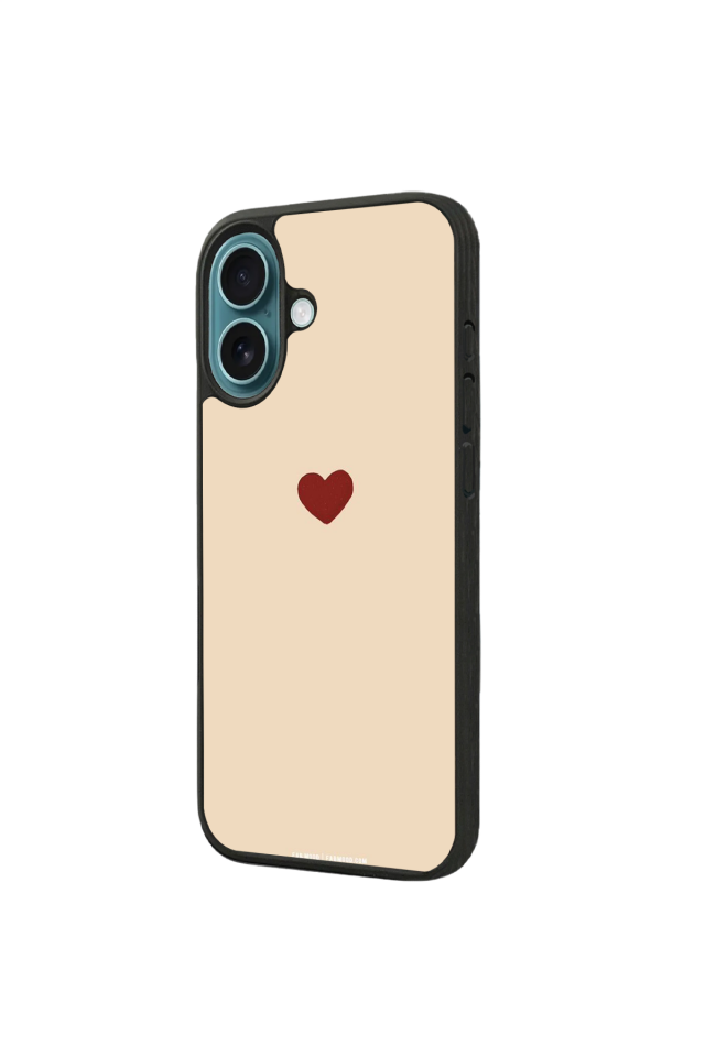 iPhone 16 Uyumlu Kalp Love Tasarımlı Glossy Premium Kılıf