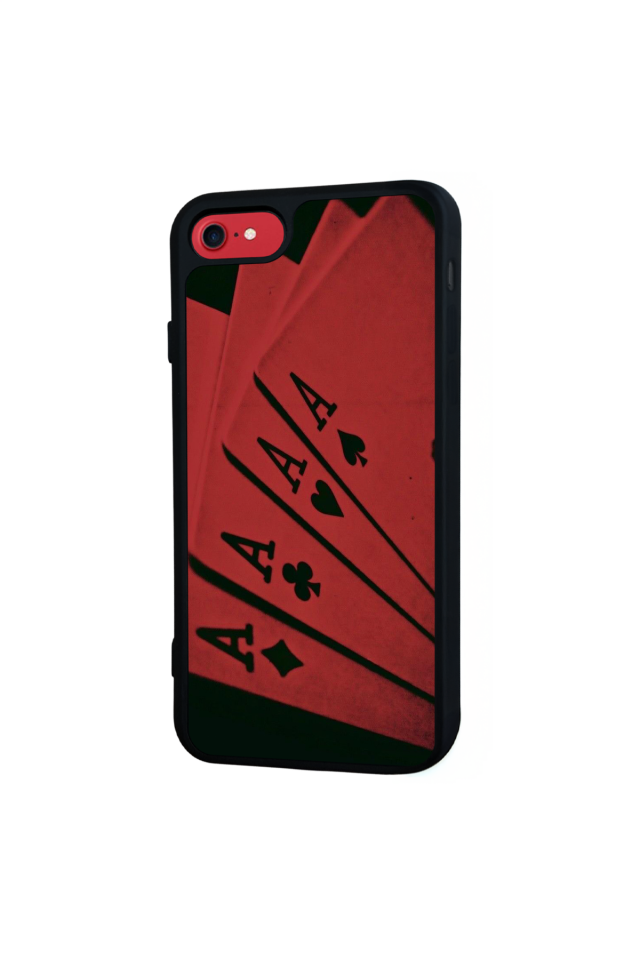 iPhone SE Uyumlu Kart Tasarımlı Glossy Premium Kılıf
