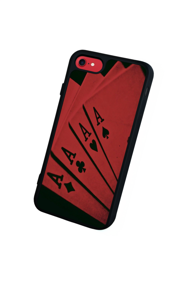 iPhone SE Uyumlu Kart Tasarımlı Glossy Premium Kılıf
