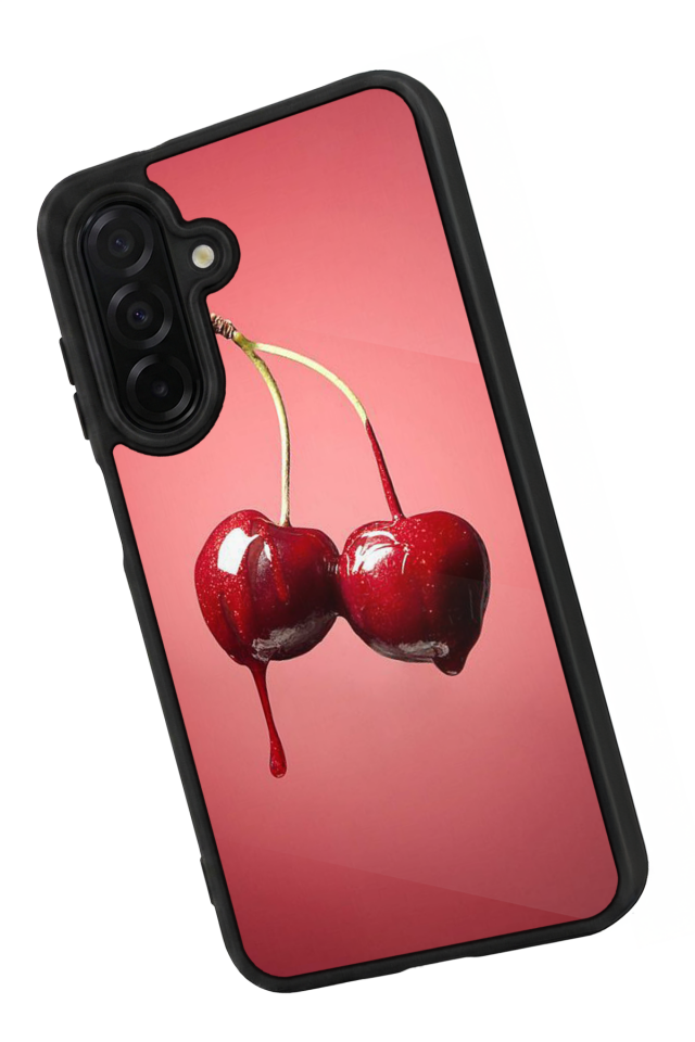 Samsung Galaxy A36 Uyumlu Kiraz Tasarımlı Glossy Premium Kılıf