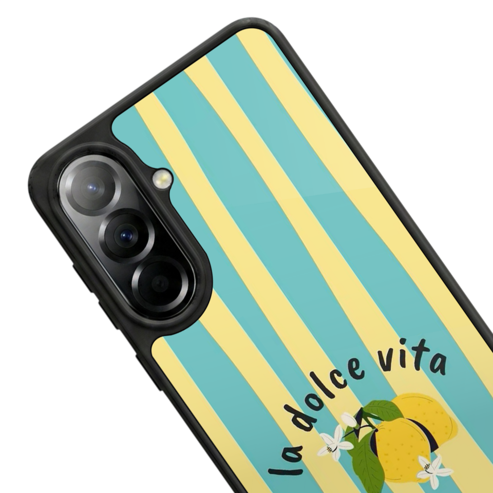 Samsung Galaxy A57 Uyumlu Limon Tasarımlı Glossy Premium Kılıf