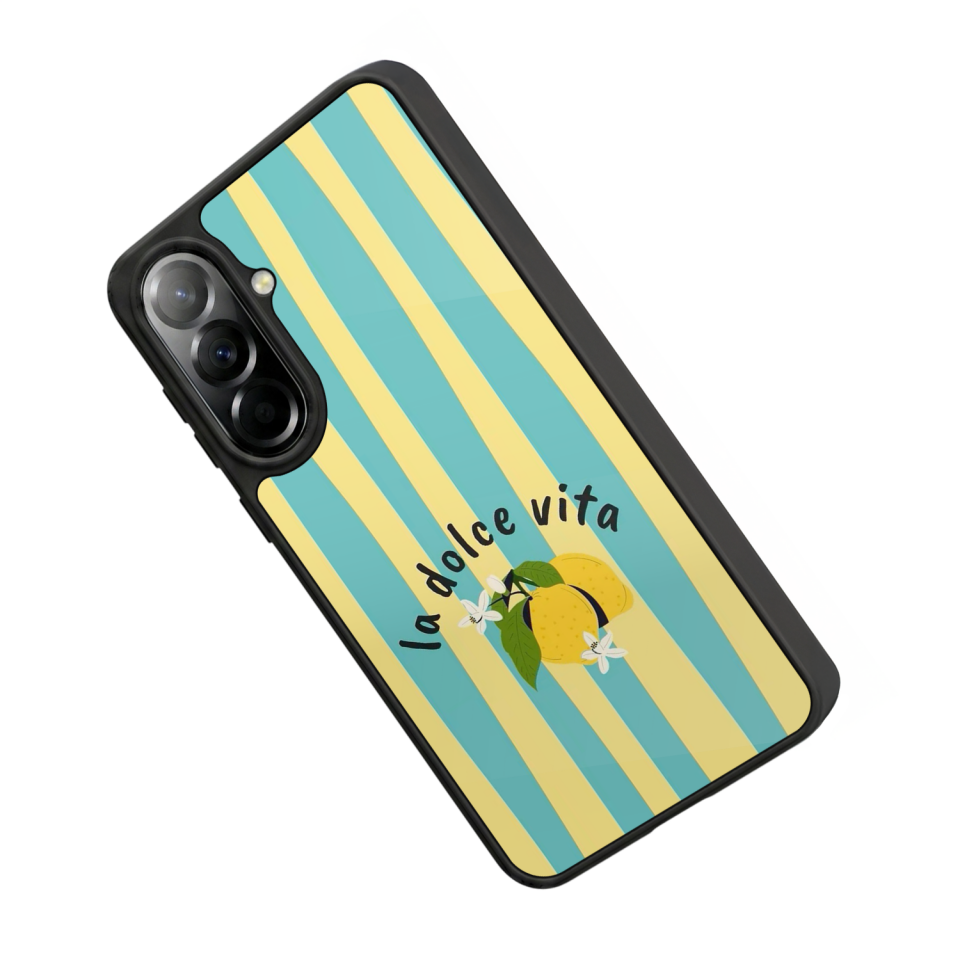 Samsung Galaxy A57 Uyumlu Limon Tasarımlı Glossy Premium Kılıf