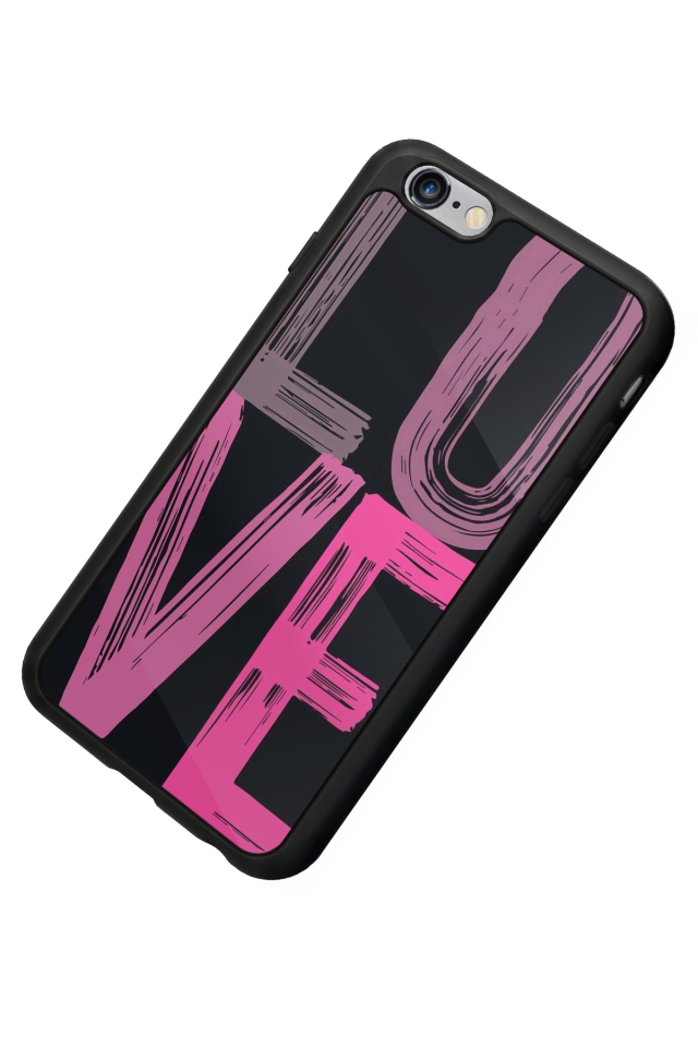 iPhone 6s Plus Uyumlu Love Tasarımlı Glossy Premium Kılıf