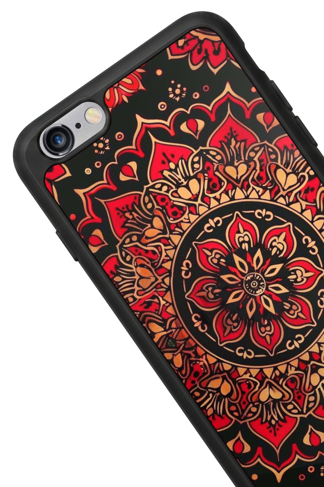 iPhone 6s Plus Uyumlu Mandala Tasarımlı Glossy Premium Kılıf