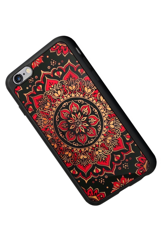 iPhone 6s Plus Uyumlu Mandala Tasarımlı Glossy Premium Kılıf