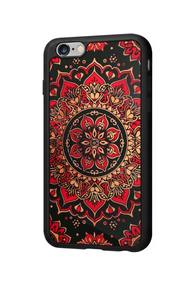 iPhone 6s Plus Uyumlu Mandala Tasarımlı Glossy Premium Kılıf