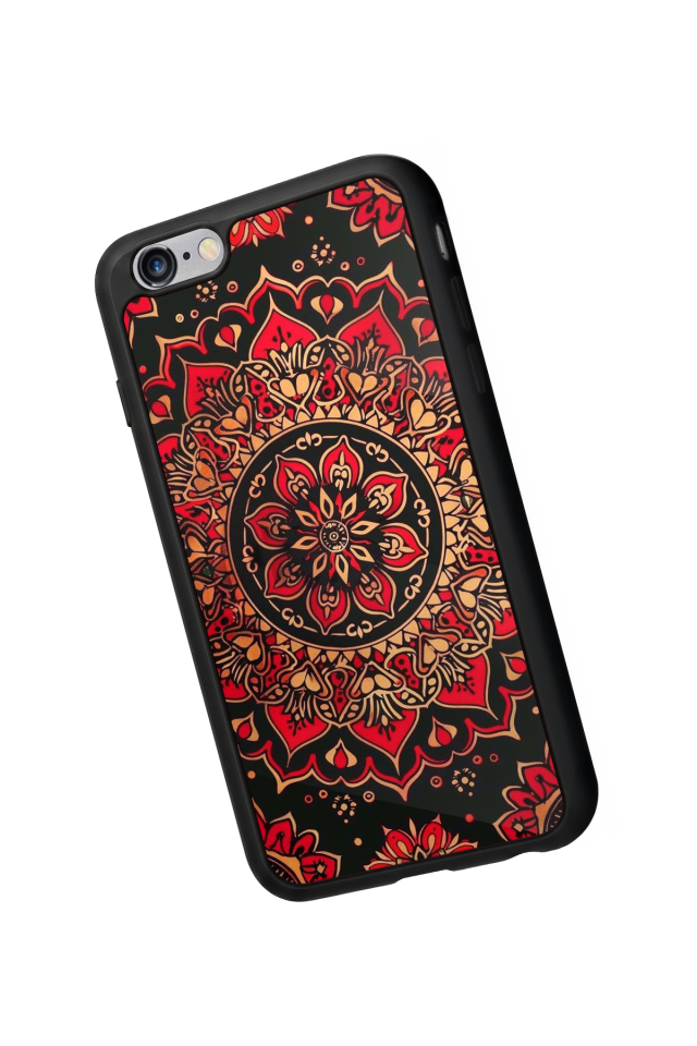 iPhone 6s Plus Uyumlu Mandala Tasarımlı Glossy Premium Kılıf