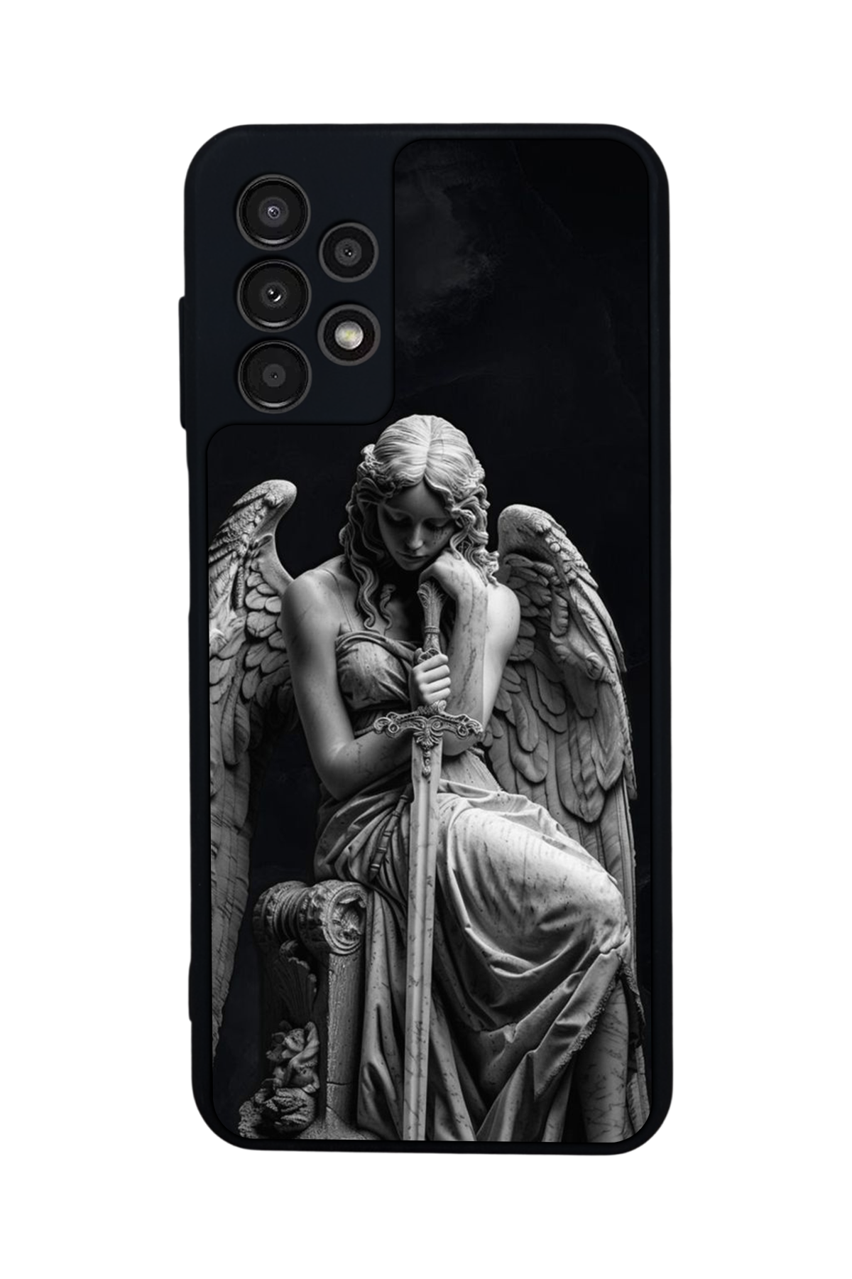 Samsung Galaxy A13 Uyumlu Melek Tasarımlı Glossy Premium Kılıf