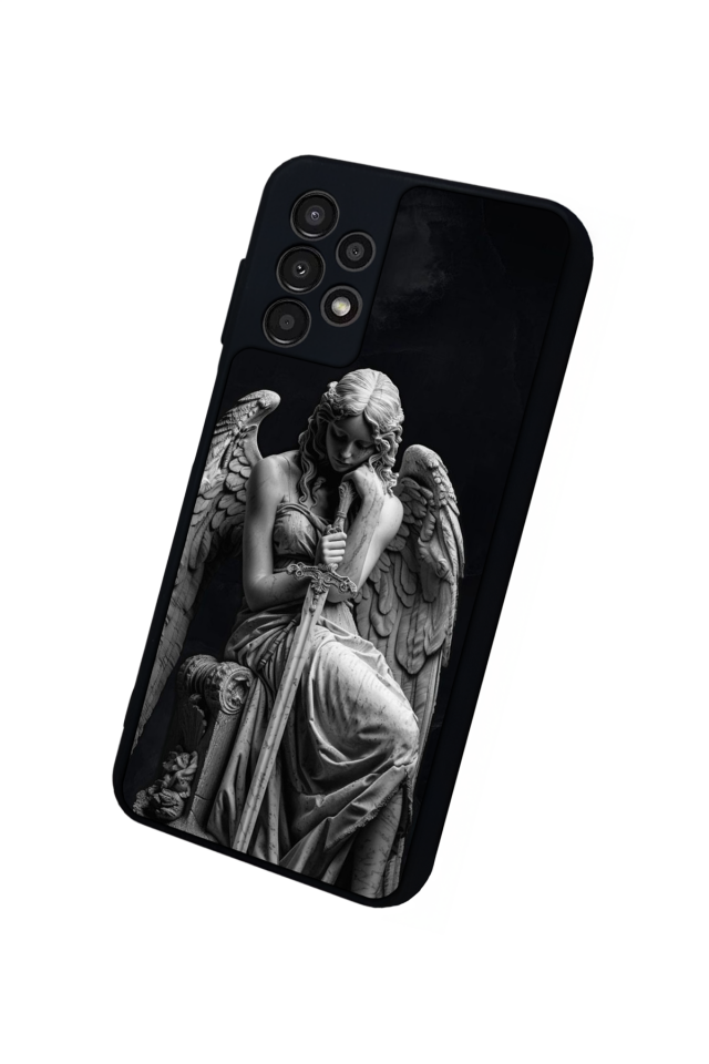 Samsung Galaxy A13 Uyumlu Melek Tasarımlı Glossy Premium Kılıf