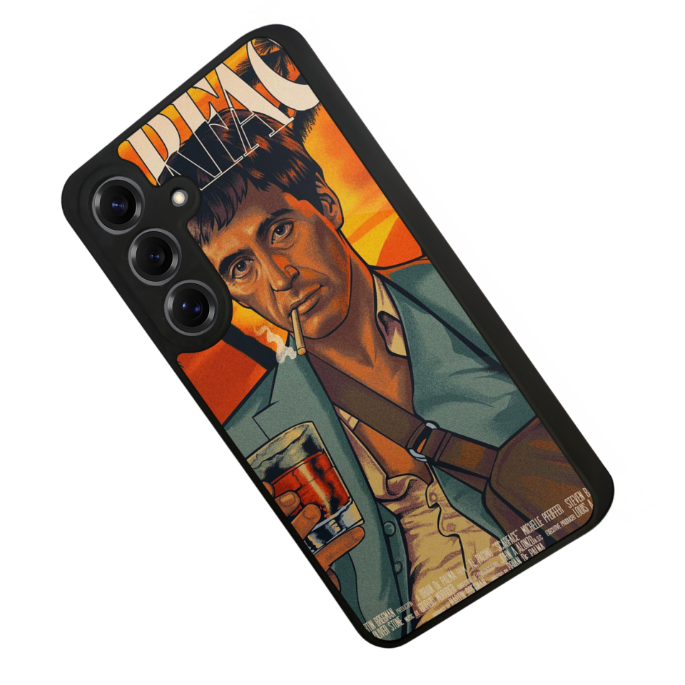 Samsung Galaxy S25 Uyumlu Scarface Tasarımlı Glossy Premium Kılıf