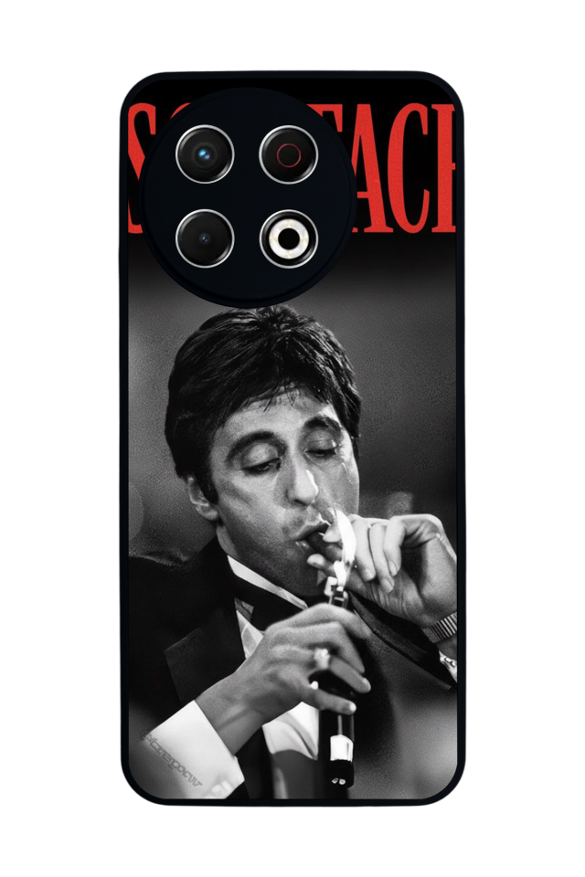 Tecno Spark 30 Pro Uyumlu Scarface Tasarımlı Glossy Premium Kılıf