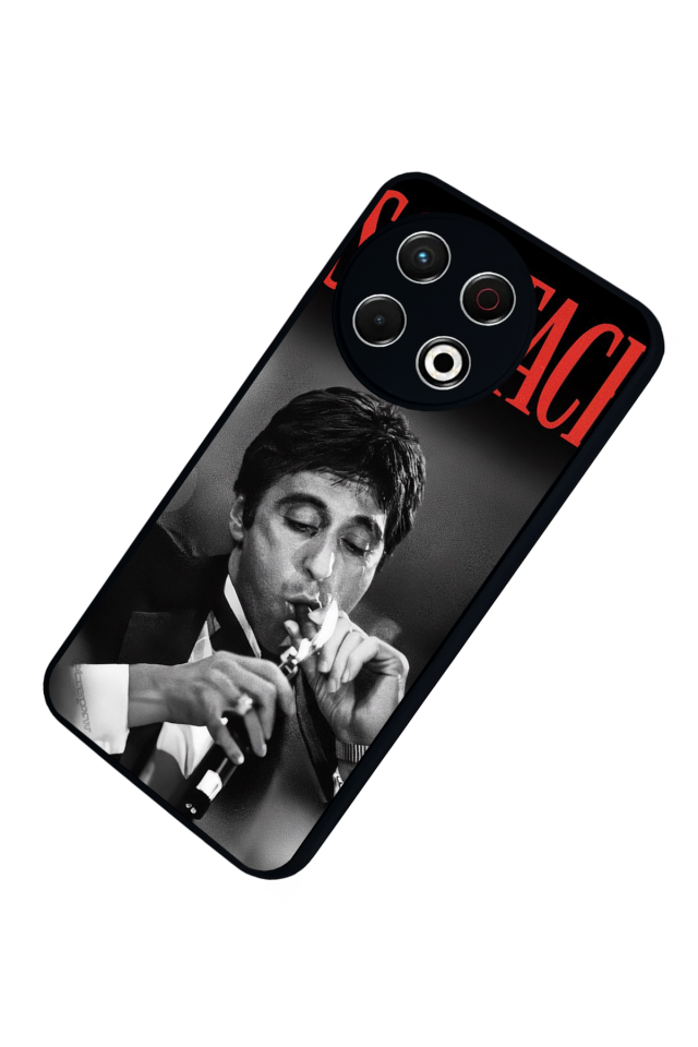 Tecno Spark 30 Pro Uyumlu Scarface Tasarımlı Glossy Premium Kılıf