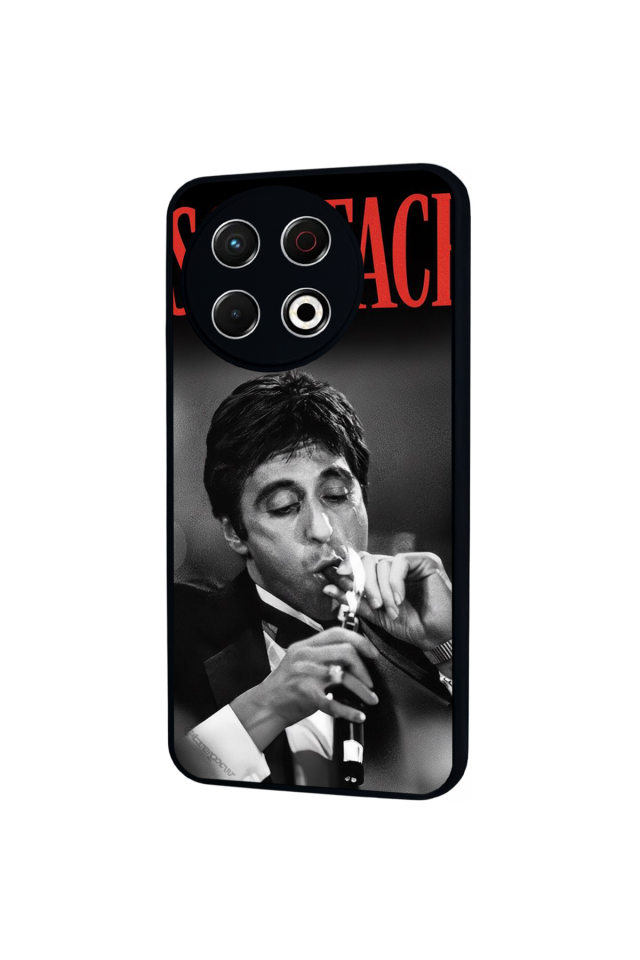 Tecno Spark 30 Pro Uyumlu Scarface Tasarımlı Glossy Premium Kılıf