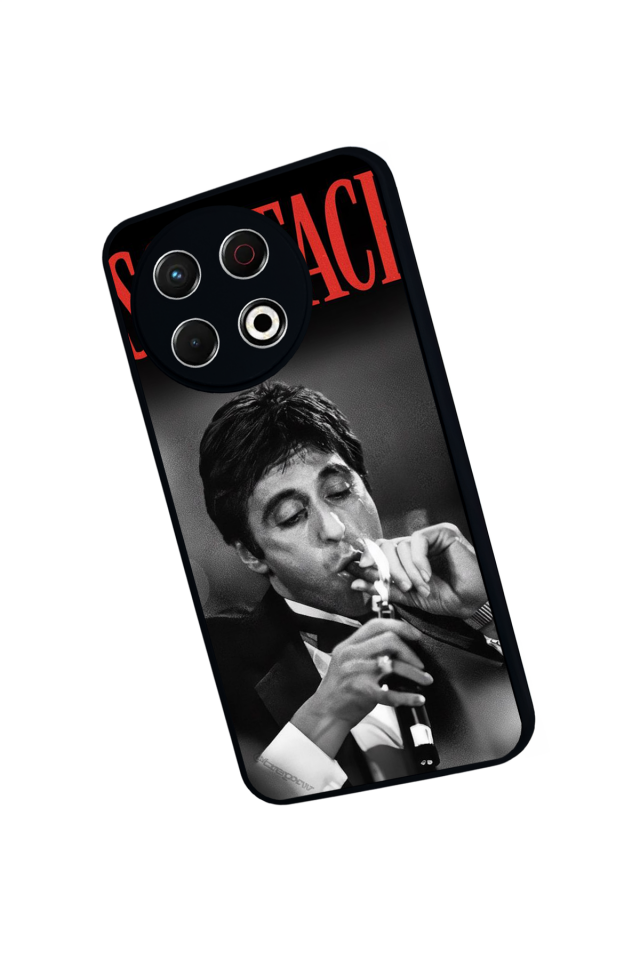 Tecno Spark 30 Pro Uyumlu Scarface Tasarımlı Glossy Premium Kılıf