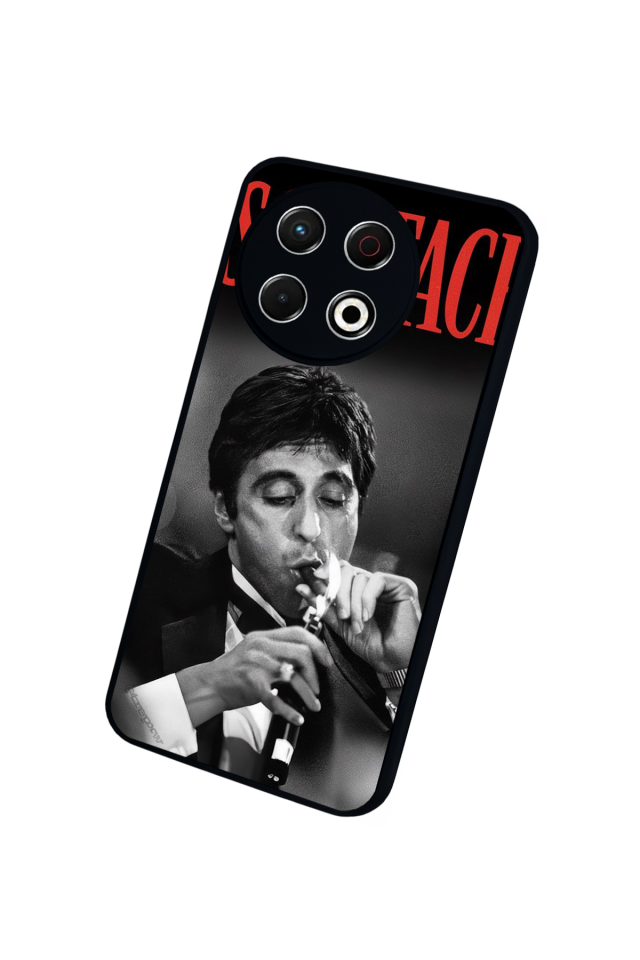 Tecno Spark 30 Pro Uyumlu Scarface Tasarımlı Glossy Premium Kılıf