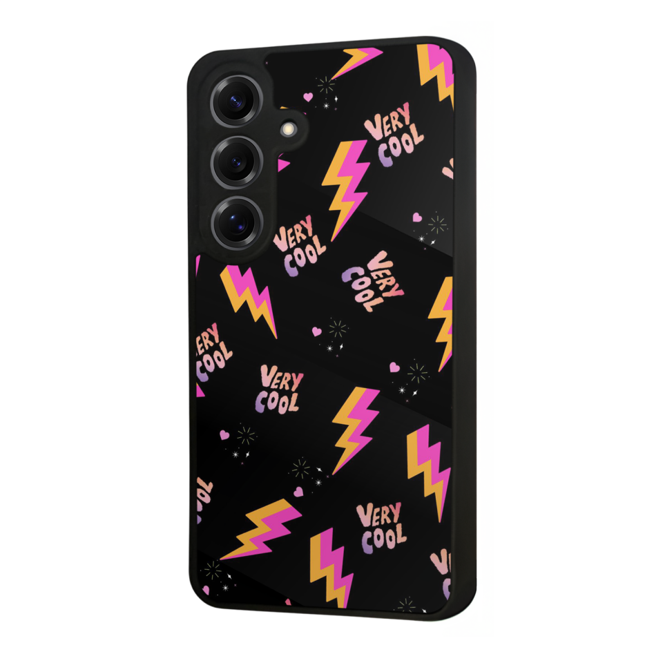 Samsung Galaxy S25 Uyumlu Simsek Tasarımlı Glossy Premium Kılıf