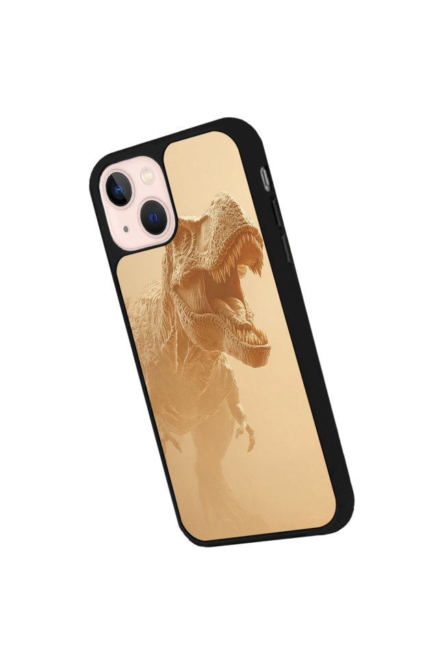 iPhone 13/14 Uyumlu Dinazor Tasarımlı Glossy Premium Kılıf