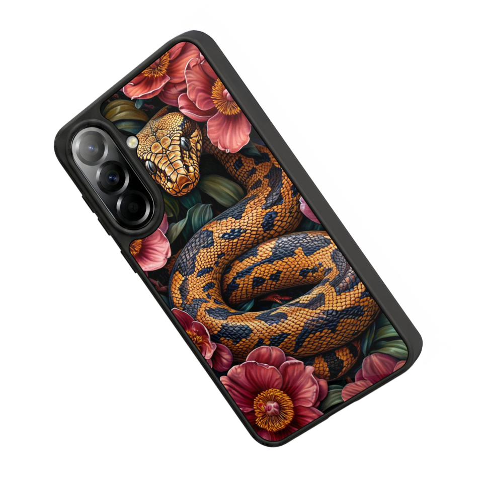 Samsung Galaxy A37 Uyumlu Yılan Tasarımlı Glossy Premium Kılıf