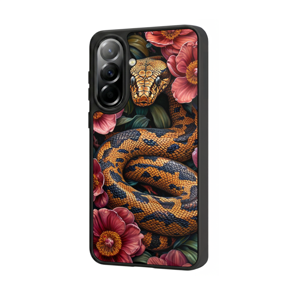 Samsung Galaxy A37 Uyumlu Yılan Tasarımlı Glossy Premium Kılıf