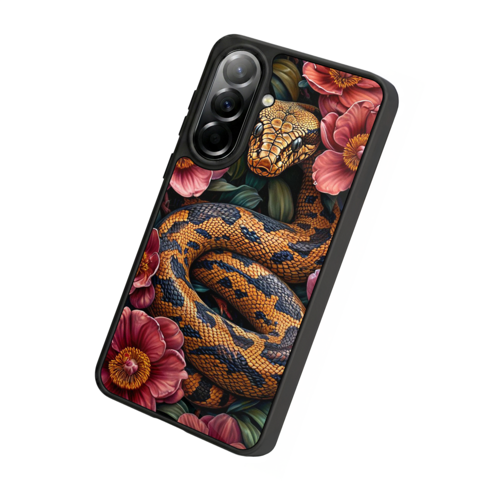 Samsung Galaxy A37 Uyumlu Yılan Tasarımlı Glossy Premium Kılıf