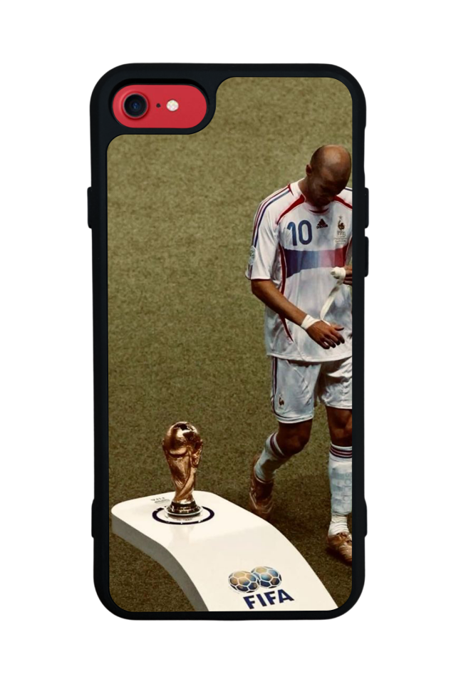 iPhone 8 Uyumlu Zidane Tasarımlı Glossy Premium Kılıf