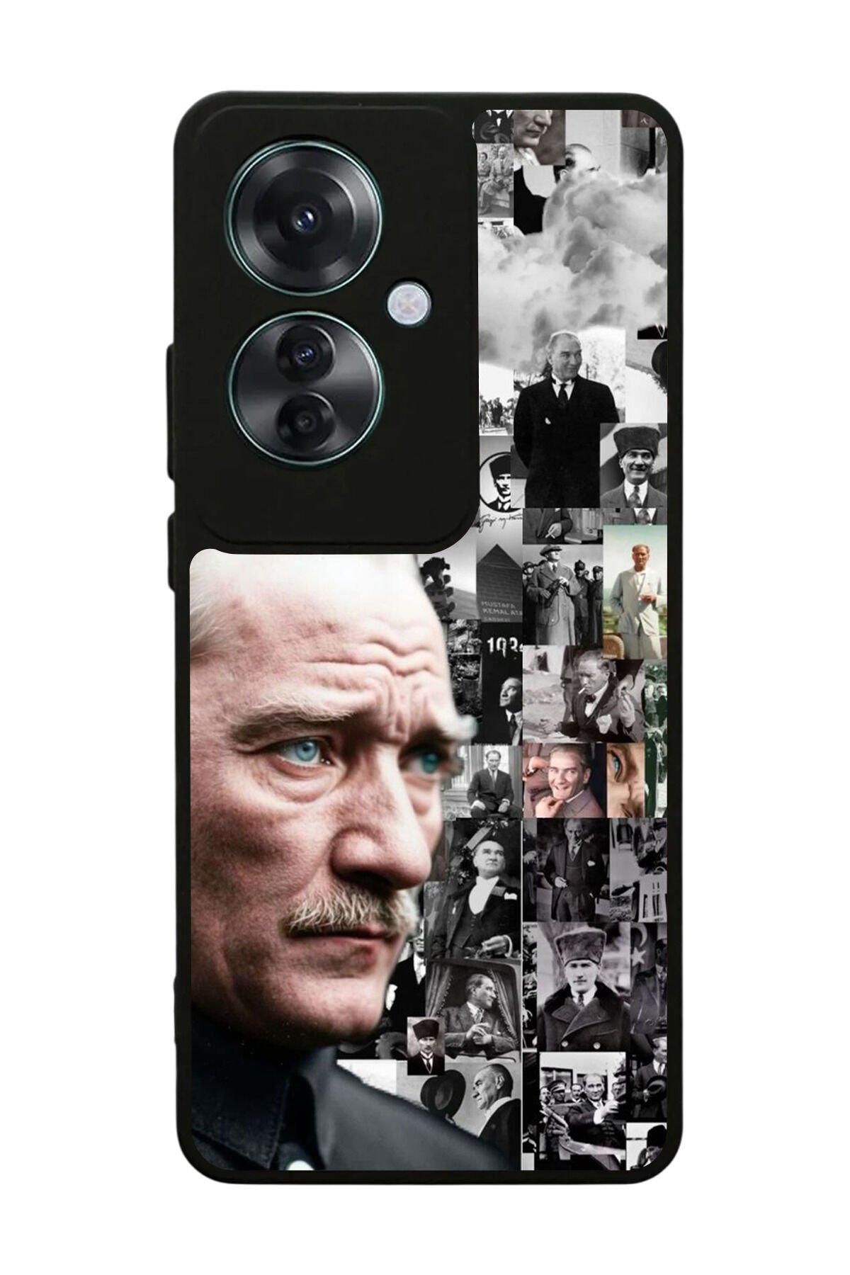 Oppo Reno 11F Uyumlu Mustafa Kemal Ataturk Tasarımlı Glossy Premium Kılıf