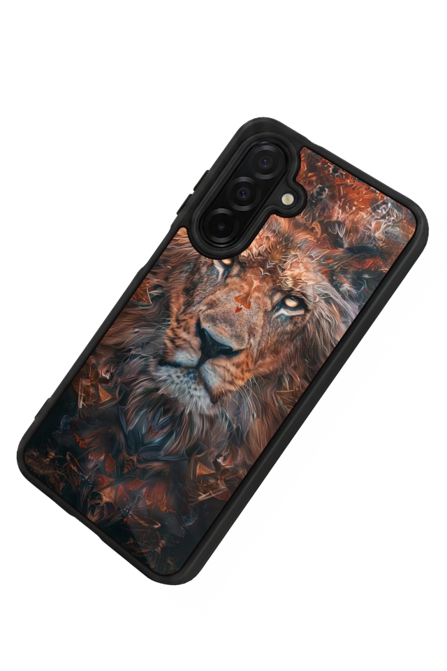 Samsung Galaxy A26 Uyumlu Aslan Tasarımlı Glossy Premium Kılıf