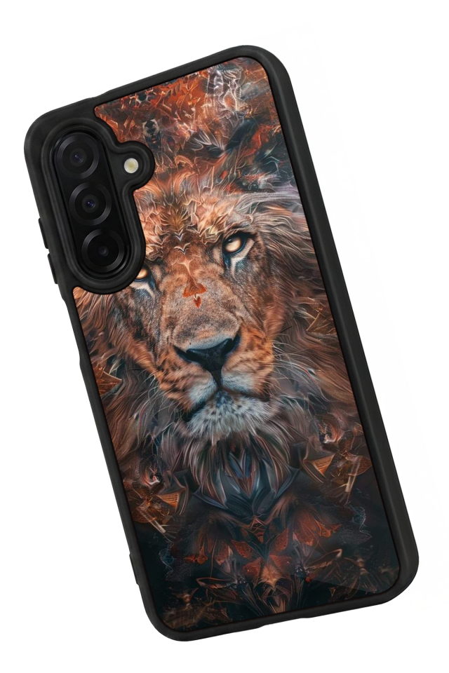 Samsung Galaxy A26 Uyumlu Aslan Tasarımlı Glossy Premium Kılıf