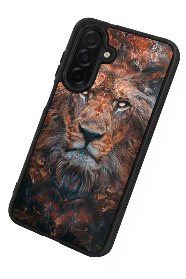 Samsung Galaxy A26 Uyumlu Aslan Tasarımlı Glossy Premium Kılıf