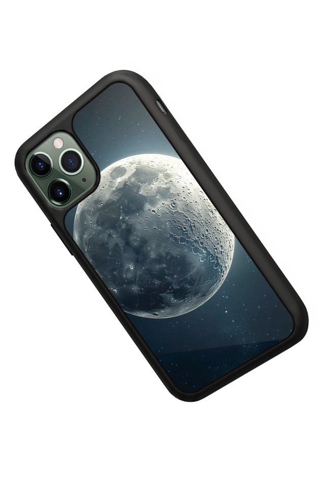 iPhone 11 Pro Max Uyumlu Ay Tasarımlı Glossy Premium Kılıf