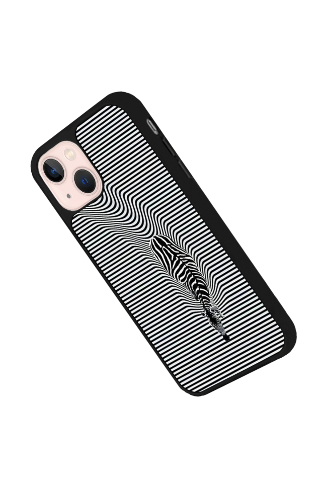 iPhone 15 Plus Uyumlu Çizgi Sanatı Tasarımlı Glossy Premium Kılıf