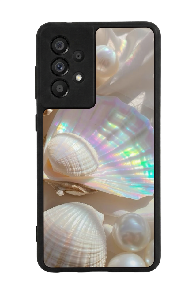 Samsung Galaxy A73 Uyumlu  İnci Tasarımlı Glossy Premium Kılıf