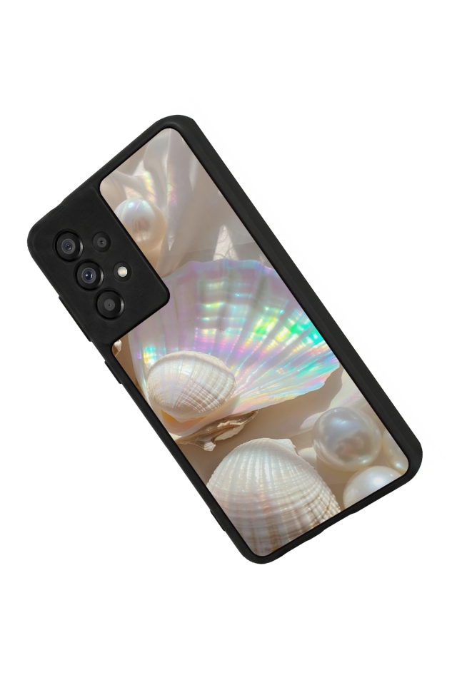 Samsung Galaxy A73 Uyumlu  İnci Tasarımlı Glossy Premium Kılıf