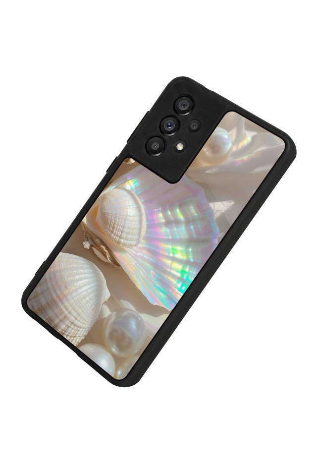Samsung Galaxy A73 Uyumlu  İnci Tasarımlı Glossy Premium Kılıf