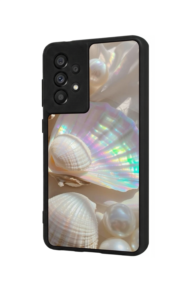Samsung Galaxy A73 Uyumlu  İnci Tasarımlı Glossy Premium Kılıf
