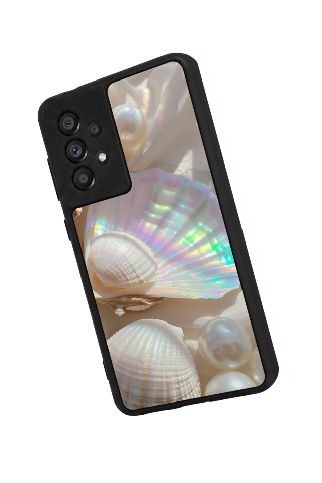 Samsung Galaxy A73 Uyumlu  İnci Tasarımlı Glossy Premium Kılıf