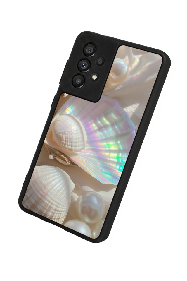 Samsung Galaxy A73 Uyumlu  İnci Tasarımlı Glossy Premium Kılıf