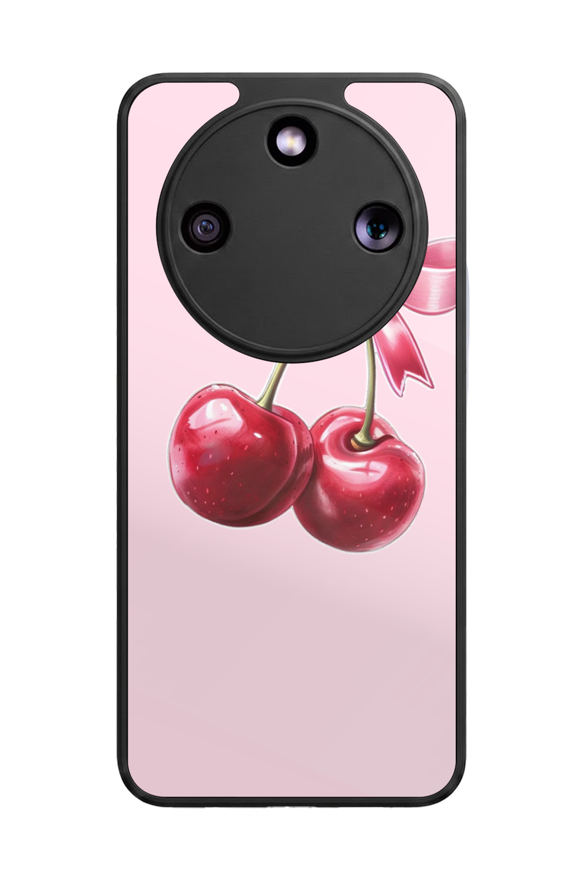 Honor Magic 8 Lite Uyumlu Kiraz Tasarımlı Glossy Premium Kılıf