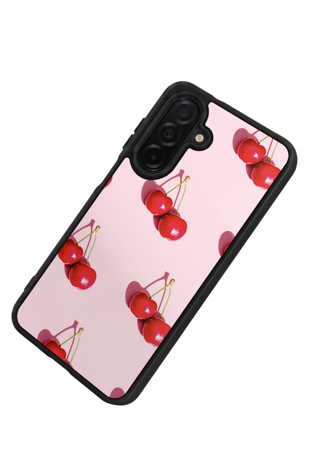 Samsung Galaxy A36 Uyumlu Kiraz Tasarımlı Glossy Premium Kılıf