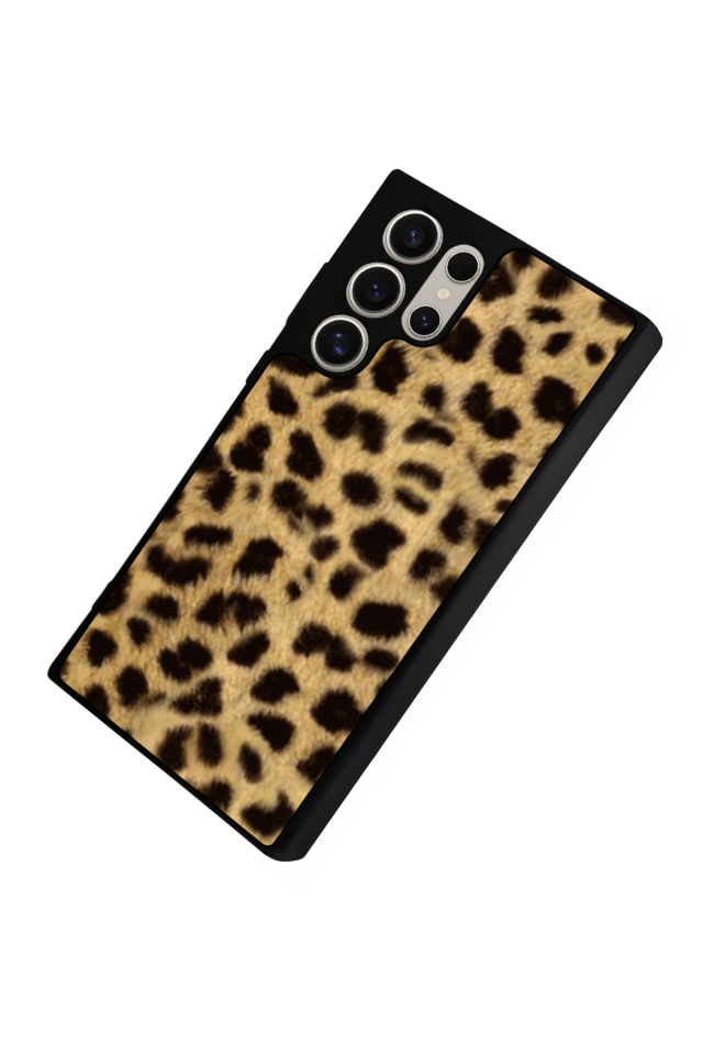 Samsung Galaxy S22 Ultra Uyumlu Leopar Tasarımlı Glossy Premium Kılıf