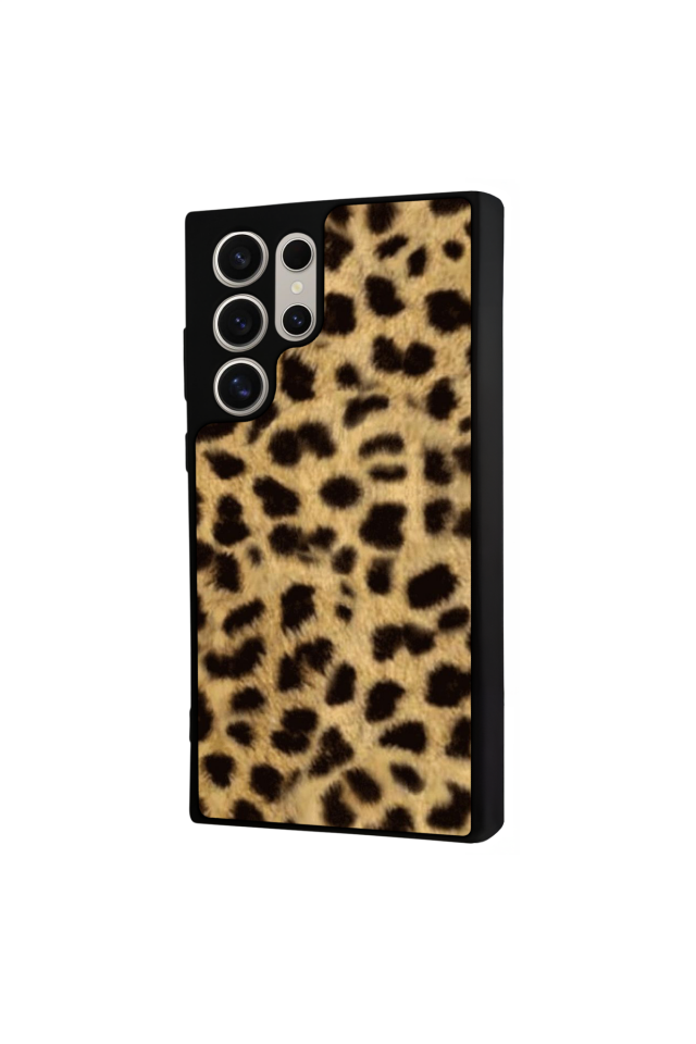 Samsung Galaxy S22 Ultra Uyumlu Leopar Tasarımlı Glossy Premium Kılıf